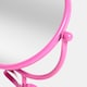 image 5 of OHS Bow Pedestal Free Standing Swing Makeup Vanity Mirror | Pink | Hot Pink