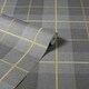 image 2 of Arthouse Heritage Tartan Textured Wallpaper - Ochre/Grey - 10m x 53cm Yellow