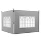 image 1 of Outsunny Gazebo Side Panels for 3x3(m) or 3x4m Pop Up Gazebo, 2 Pack, Black