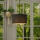 image 2 of ValueLights Reni Black Fabric Small Drum Shade