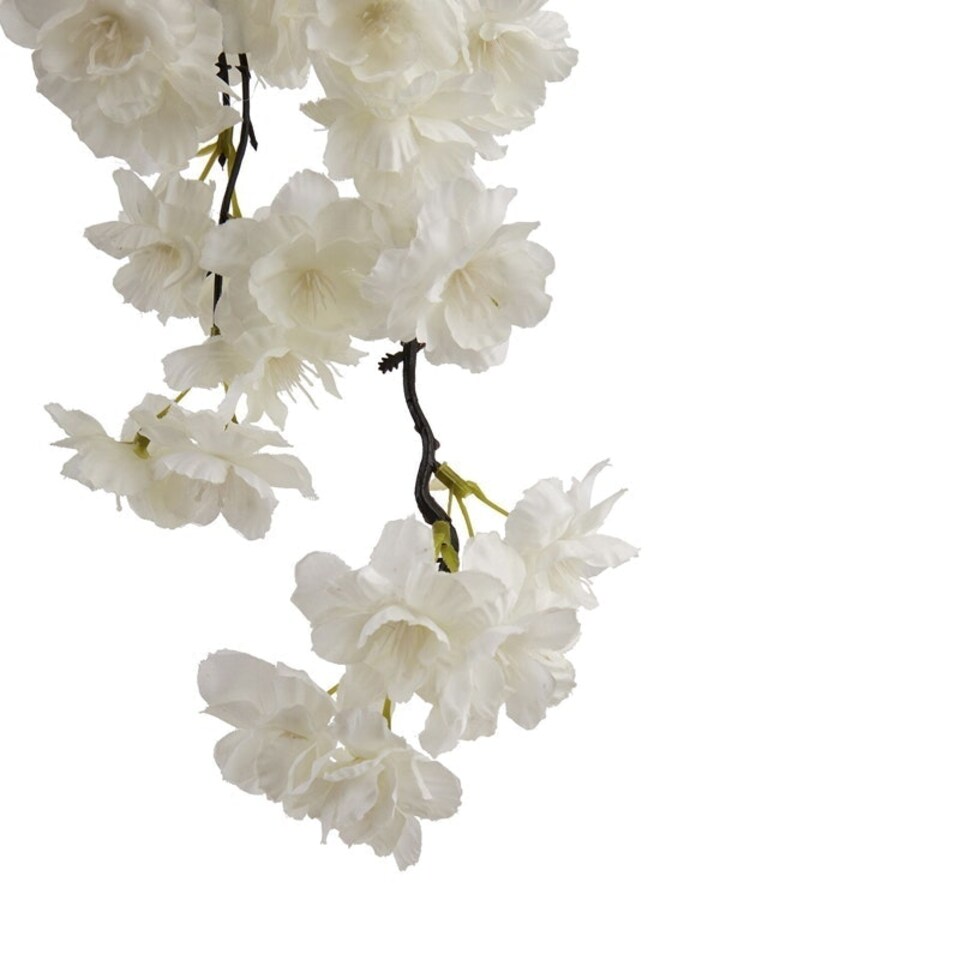 image 1 of Large Cherry Blossom Stem - Plastic - L6 x W8 x H100 cm - White
