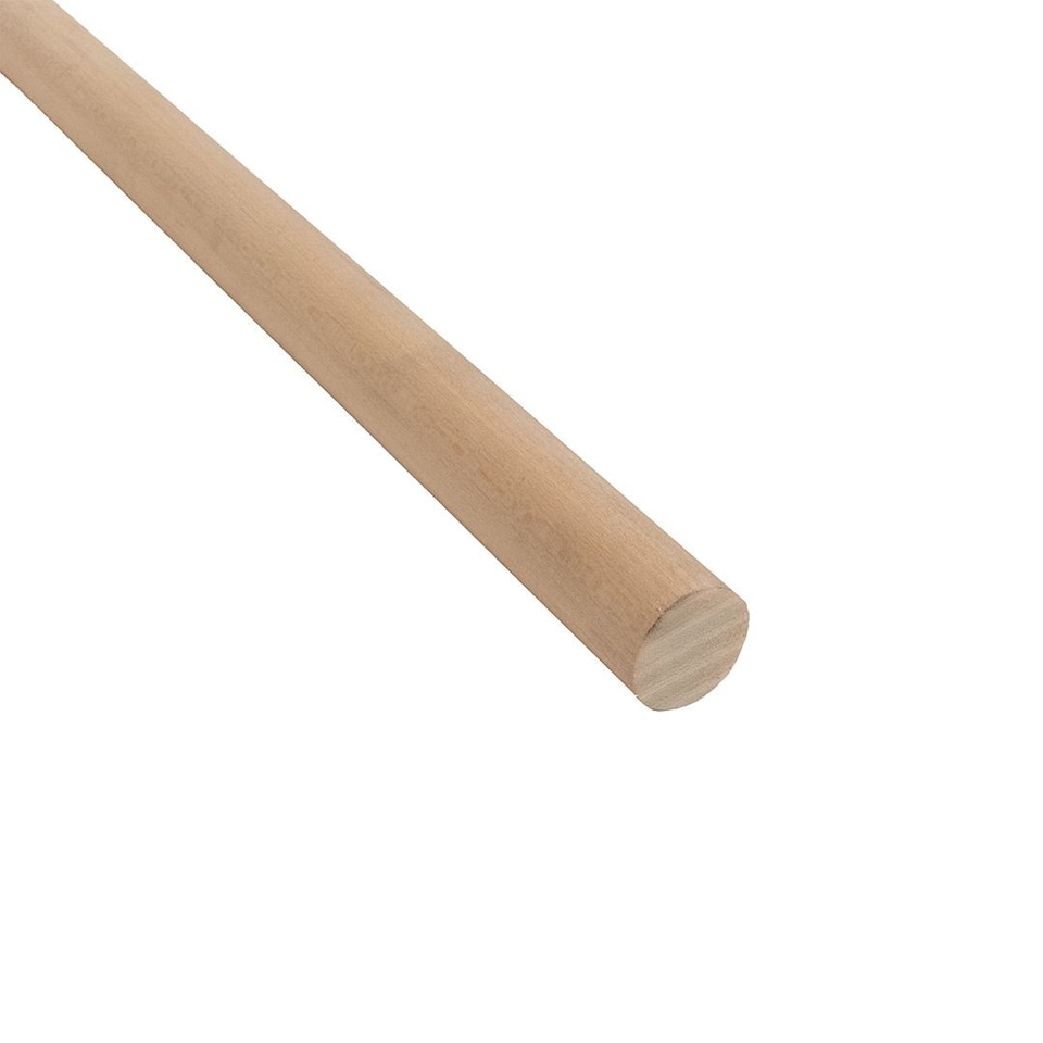 image 1 of Snowdon Timber Hardwood Dowel Moulding (Dia) 28mm (L) 2.4m