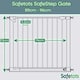 image 3 of Safetots SafeStep Gate, White, 89cm - 96cm, Extra Low Walkthough, 74cm Extra Wide Doorway, One Piece Extra Wide Baby Gate