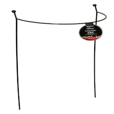 2 Pack of Tom Chambers Cottage Heavy Duty Black Metal Steel Herbaceous Garden Plant Support Arc Small 60cm x 36cm