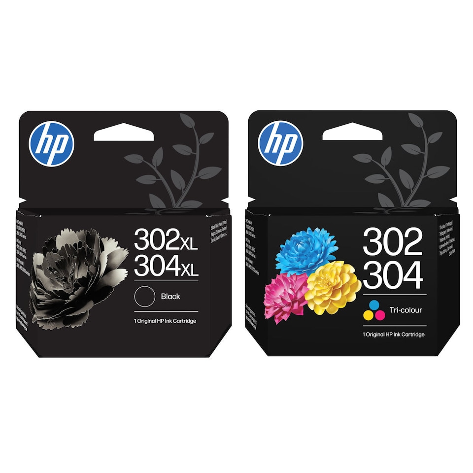image 1 of HP 302XL Black & 302 Colour Genuine Ink Cartridge