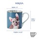 image 6 of Mikasa French Bull Dog Straight-Sided Porcelain Mug, 280ml | Blue | 1