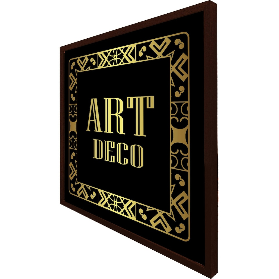 image 1 of Art deco (Picutre Frame) Brown | Oak | L