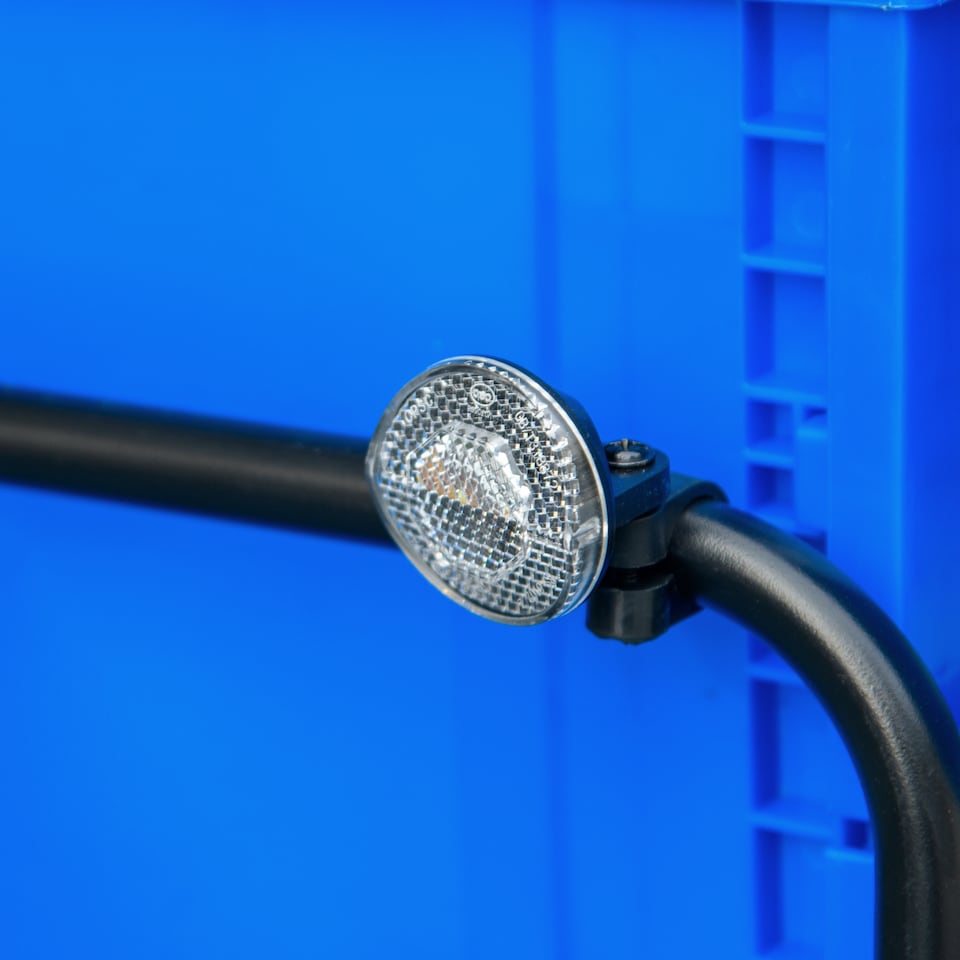 image 1 of HOMCOM Bicycle Trailer with 65L Foldable Storage Box and Pneumatic Tyres, Black