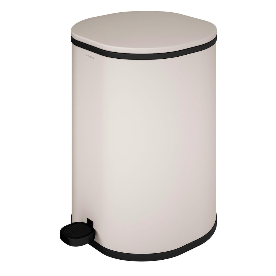 image 1 of COSMIC Bathroom Bin 5L, Pedal, Soft-close, Bucket, Sand, Essentials Collection