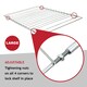image 6 of SPARES2GO Large Oven Shelf Adjustable Width No Gaps CAPLE Extendable Lock Grill 590mm