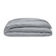 image 1 of Belledorm 400 Thread Count Egyptian Cotton Oxford Duvet Cover - Platinum - Kingsize