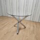 image 5 of Dining Table Clear Glass Kitchen Place for 4 Seats, Dining Table Only (Clear H 75 x L 90 x W 90 cm) Clear
