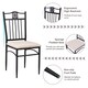 image 5 of COSTWAY 5PCS Dining Table & Chair Set Breakfast Bar Kitchen Furniture with Padded Seat