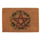 image 1 of Something Different Winter Solstice Pentagram Door Mat - Brown/Green/Red - One Size