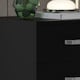 image 4 of FWStyle Tunis 3 Drawer Bedside Chest Matt Black