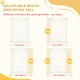 image 3 of PawHut Stair Gate with Cat Door, Adjustable Width, 76-104cm and 106cm Tall