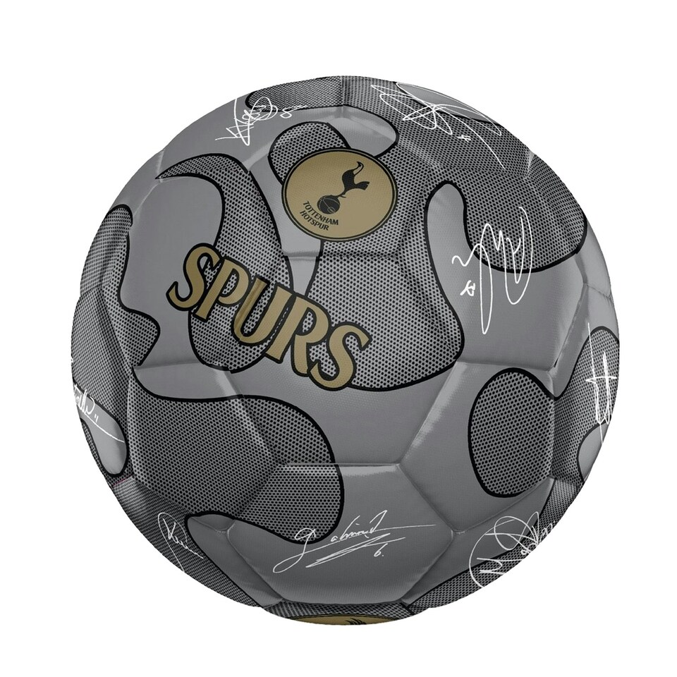 image 1 of Tottenham Hotspur FC Signature 32 Panel Football - Silver - 5