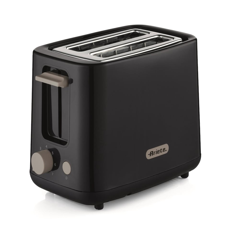 image 1 of Ariete 2 Slice Toaster, Breakfast Line, 760 W, 7 Browning Levels, Cold Touch, Dark Grey