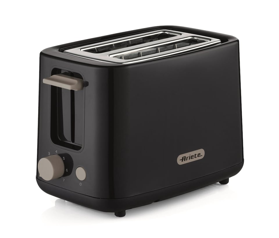 image 1 of Ariete 2 Slice Toaster, Breakfast Line, 760 W, 7 Browning Levels, Cold Touch, Dark Grey