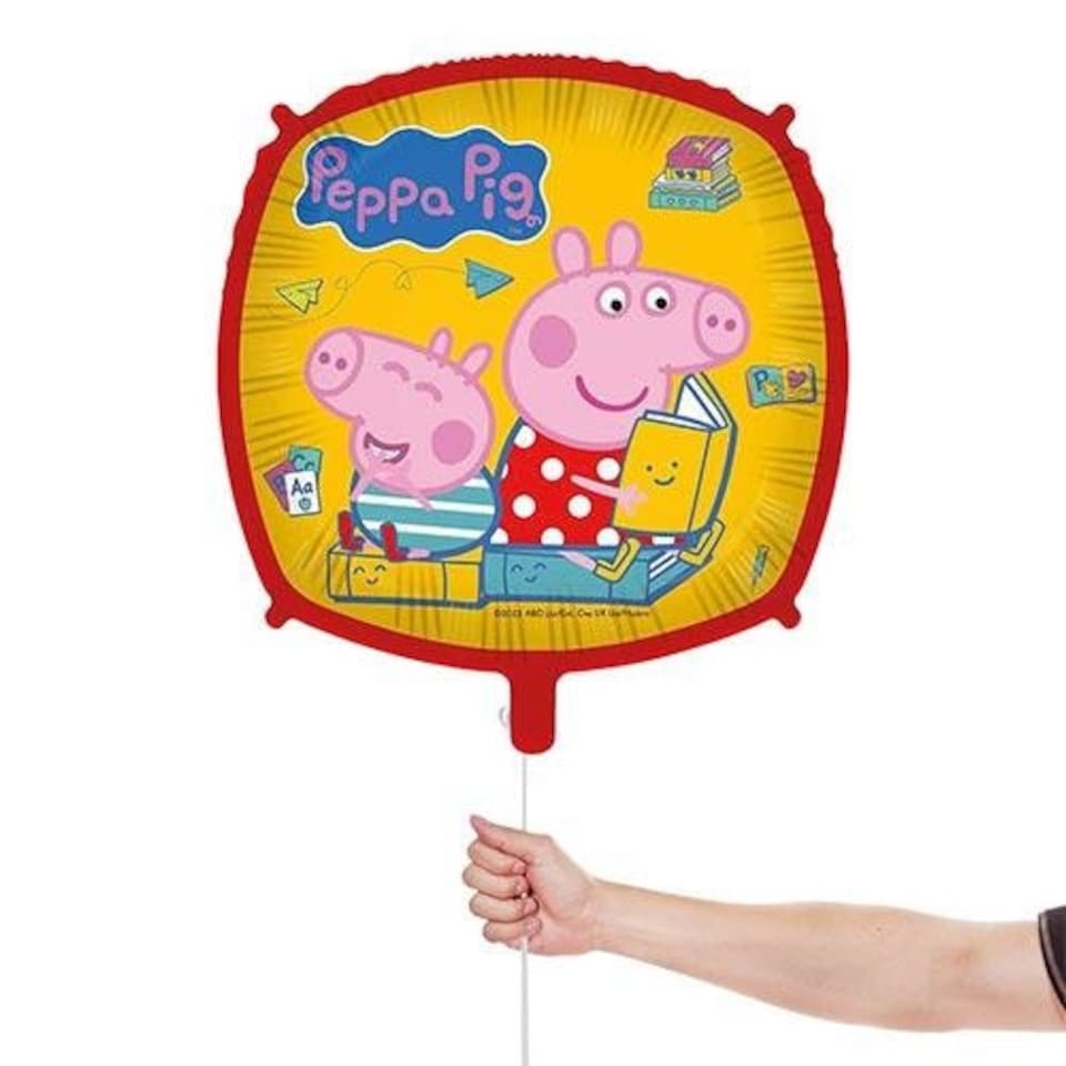 image 1 of Peppa Pig Square Foil Helium Balloon 46cm / 18 in Yellow