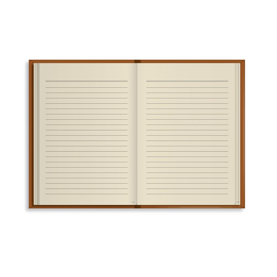 image 1 of Rhino Stationery 160 Page Soft Touch Flexiback Notebook Tan A6