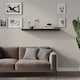 image 3 of Floating Wooden Wall Shelves - 90x23.5cm | Black | Black & Set of 2 | 2
