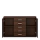 image 2 of Imperial 2 Door 5 Drawer Sideboard in Dark Mahogany Melamine