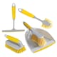 image 1 of Charles Bentley 'Brights' Kitchen Bundle Dustpan & Brush Washing Up Yellow