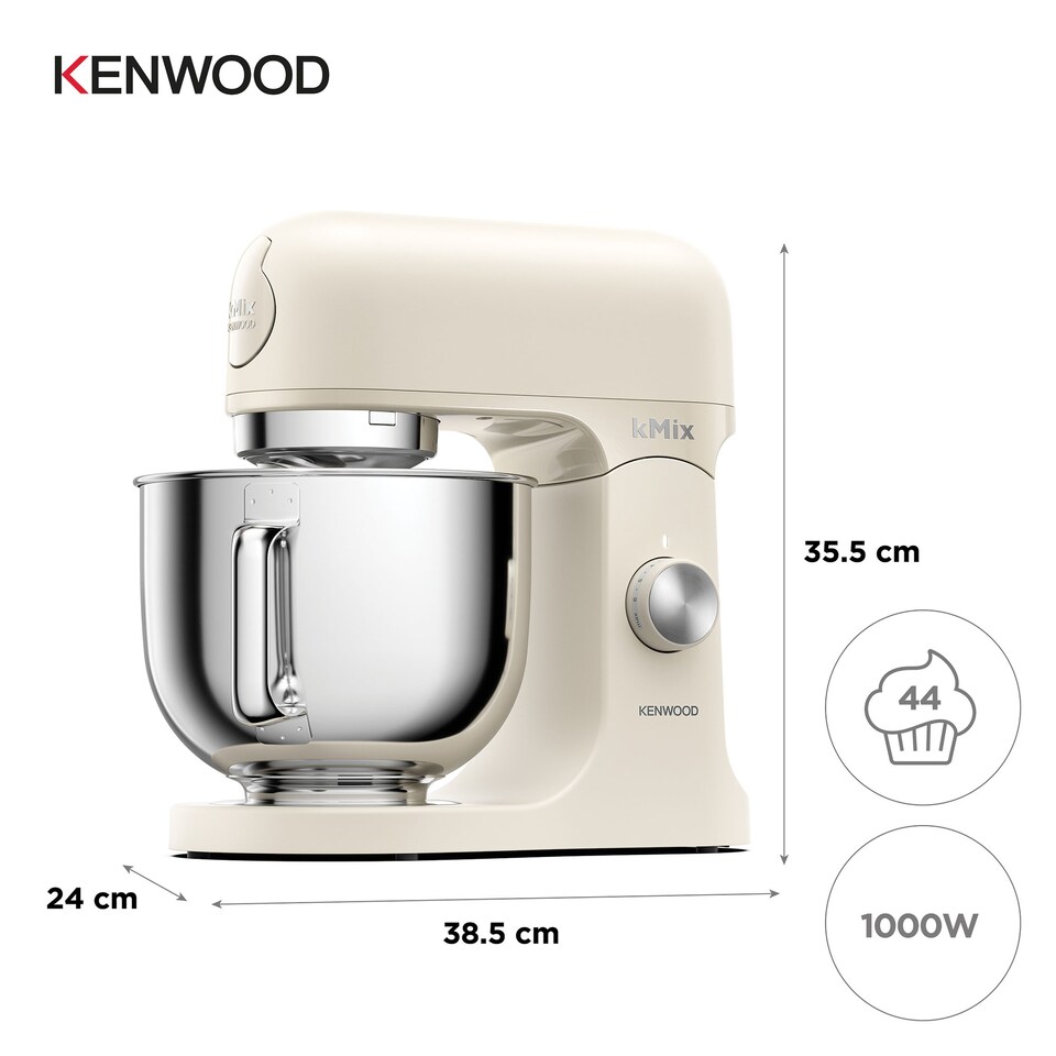 image 1 of Kenwood 1000w 5L kMIx Stand Mixer Calm Cream