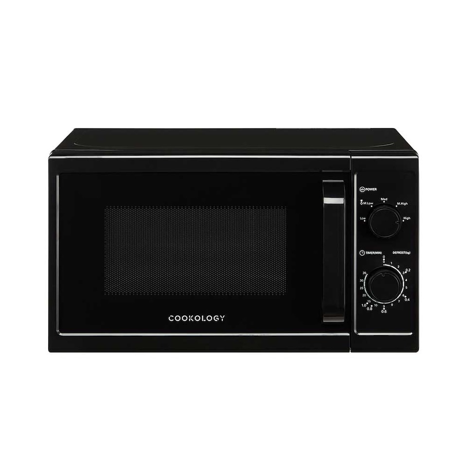 image 1 of Cookology 800W Microwave 20L Manual Control Freestanding - CMAFS20LBK Black