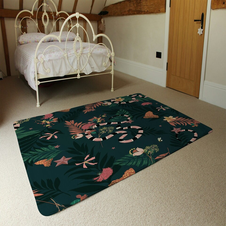 image 1 of Beautiful dark forest (Rug) Green | Small: 60x110cm