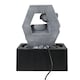image 3 of Living and Home Tabletop Cascade Water Fountain Feature with LED Light Black