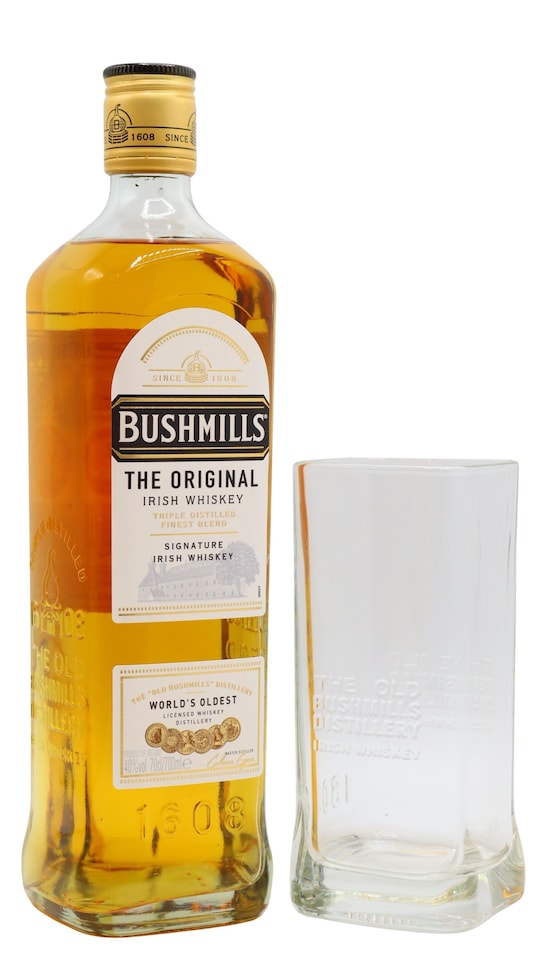 Bushmills Original Irish Whiskey Includes Highball Glass