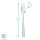 image 3 of Argon Tableware Tondo Stainless Steel Dinner Forks - 21.5cm - Pack of 6 | Silver | Silver