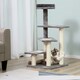 image 7 of PawHut Cat Tree 100cm Indoor Kitten Scratching Post Activity Centre, Grey
