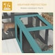 image 8 of PawHut Cat Tunnel, 250cm Extra Long Wooden Cat Play Tunnel with Eight Doors