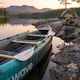 image 9 of Wave Venturer Inflatable Touring Canoe, 2 Person, Navy