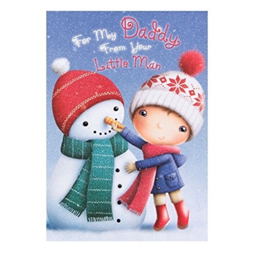 image 1 of Daddy Christmas Card 'From Your Little Man'