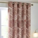 image 3 of Hoem Nola Abstract Chestnut Eyelet Curtains (W)229cm x (D)229cm Multi