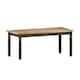 image 3 of Corona Charcoal Large Extending Table & 6 Chairs Set Solid Wood Mexican Pine Wooden Large Long Kitchen Dark Grey