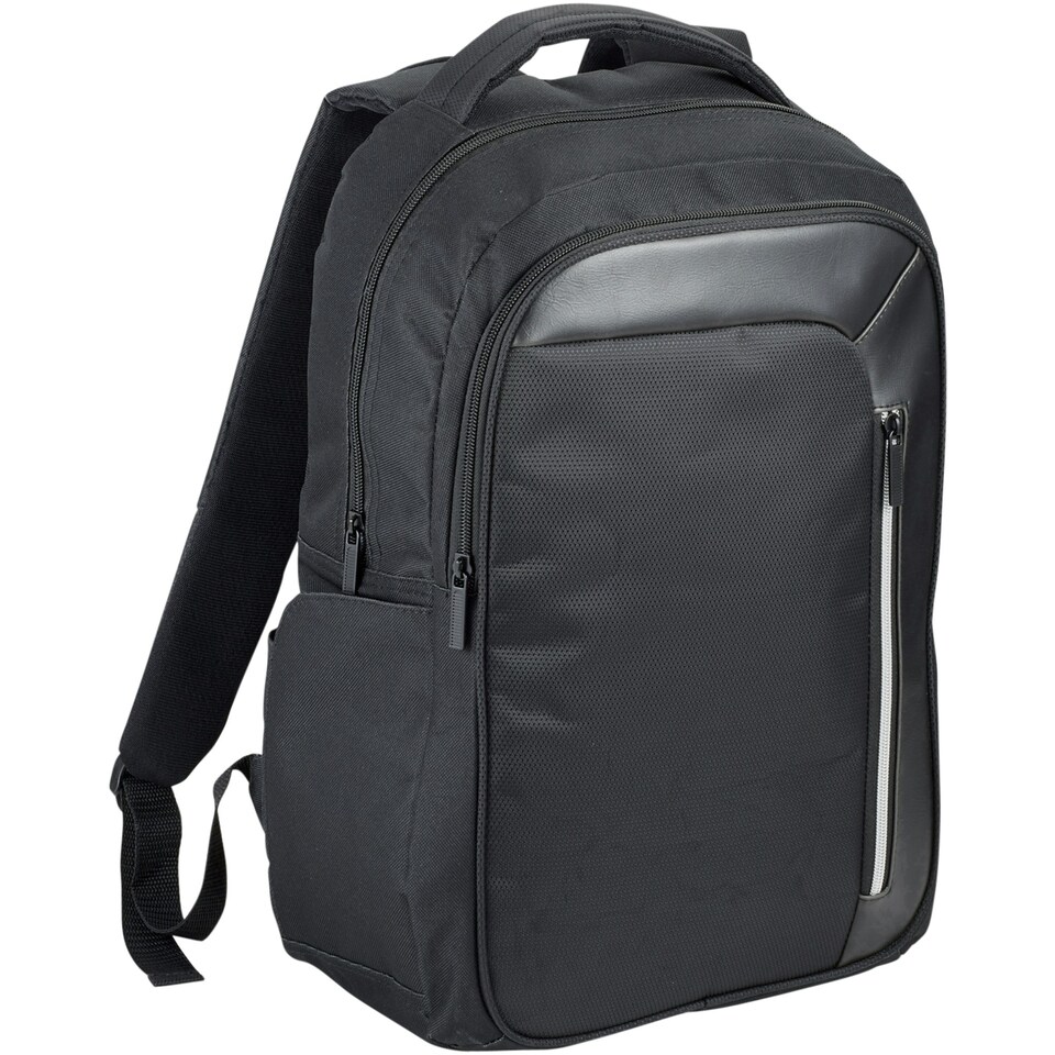 Avenue Vault Rfid 15.6in Computer Backpack - Solid Black - 35 x 12.4 x 44cm
