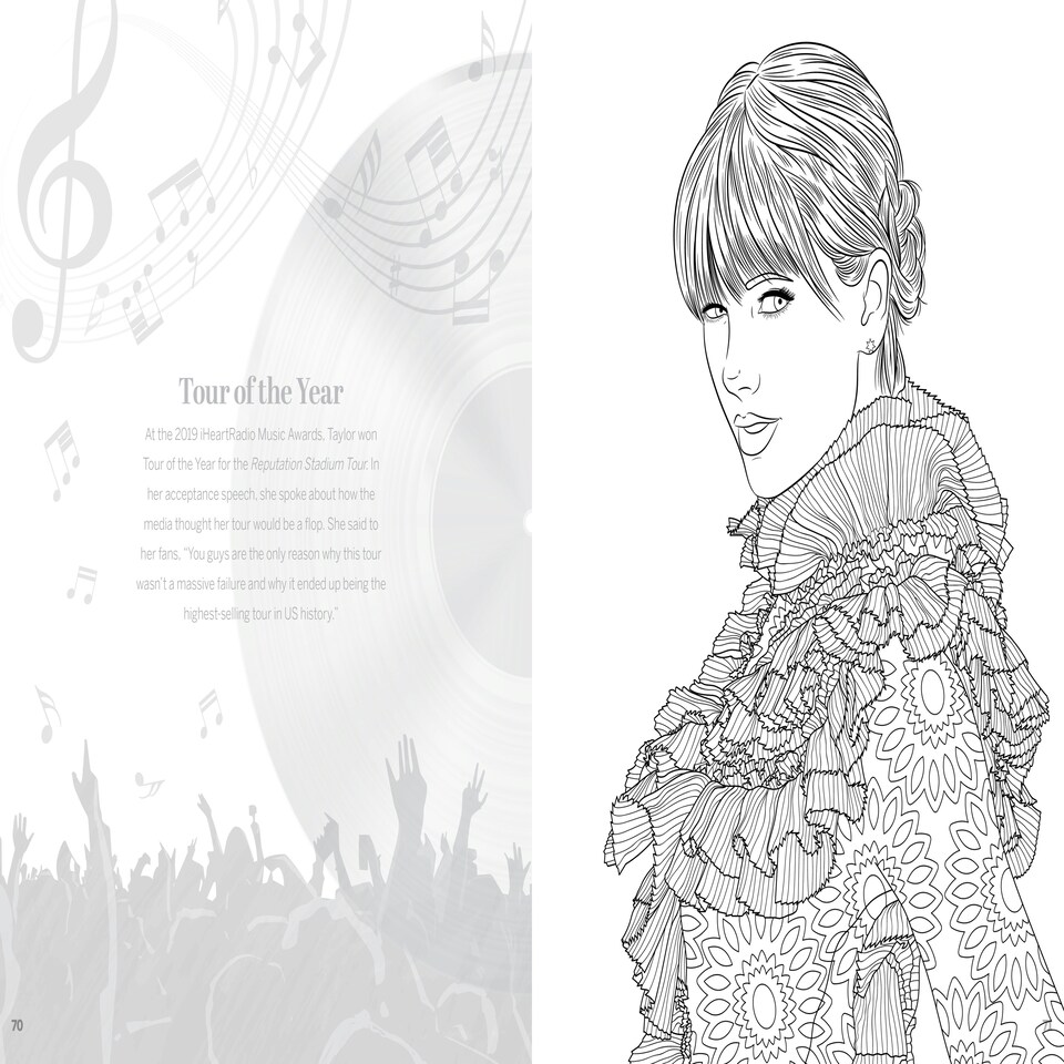 image 1 of Taylor Swift Forever Coloring & Activity Book