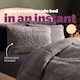 image 2 of Silentnight Teddy Fleece Coverless Duvet Set | Grey