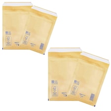 200 x Size 5 (220 x 265mm) Classic Gold Arofol Bubble Lined Strong Postal Mailers With Peel & Seal Slip Gold | One Size