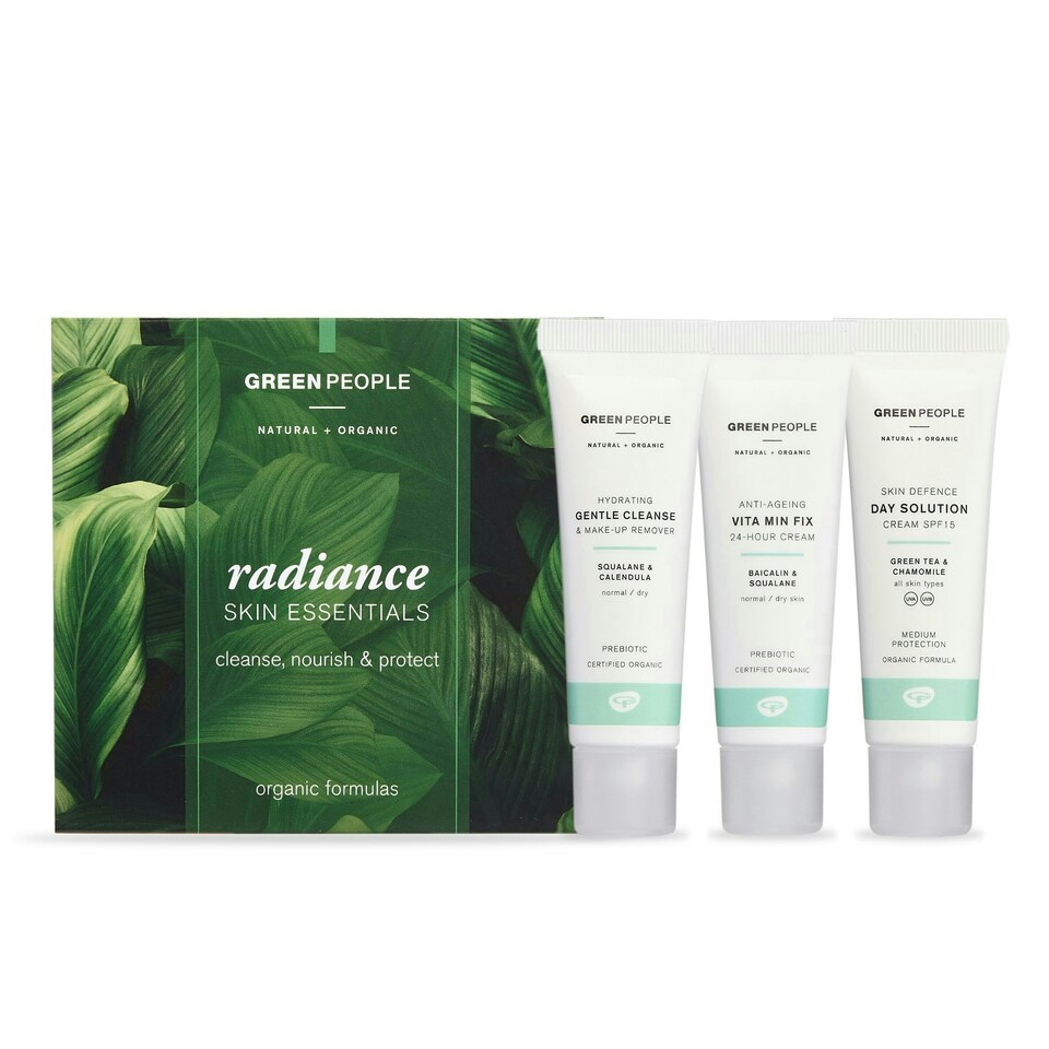 image 1 of Green People Sensitive Skin Care Set - Natural & Organic 3-Step Routine - Skincare Gift - Vegan, 3 x 30ml