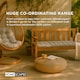 image 9 of Homescapes Garden Bench Cushion Luxury 3 Seater 100% Cotton Indoor Outdoor Seat Pad Cream | 143 x 48 cm