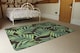 image 3 of Green Palm Leaves Rug | Multi