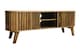 image 4 of Slated TV Unit - Mango Wood - L40 x W135 x H50 cm - Light Finish - Assembly Required