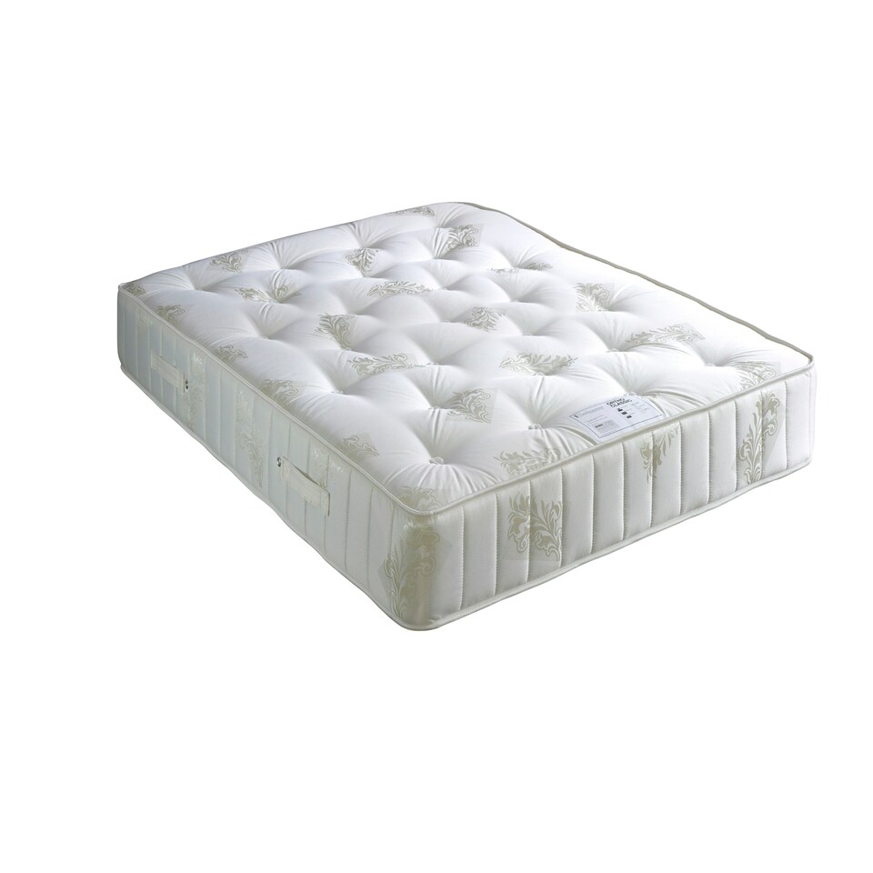 image 1 of Ortho Classic Orthopaedic Green Plush Velvet Divan Set And Pearl Headboard King Size