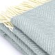 image 4 of Lifestyle Fishbone 150x183cm Throw - Duck Egg